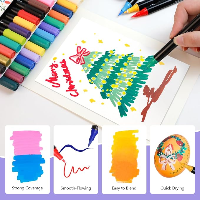Artecho Acrylic Paint Markers 72 Colors, Acrylic Paint Pens - Image 4