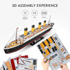 CubicFun Titanic 3D Model Ship Puzzle - Image 6