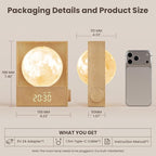 RETEYUNG Sunrise Alarm Clocks for Heavy Sleepers, Rotatable Moon Light - Image 3