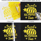 FUNKAKA Yellow HTV Heat Transfer Vinyl Bundle, 10 Sheets Sticky HTV Vinyl - Image 5