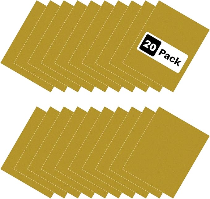 HTVRONT Gold HTV Heat Transfer Vinyl: 20 Pack 12" x 10" Gold Iron on Vinyl | - Image 6