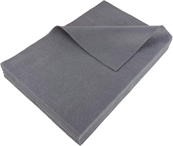 Jtnohx Color Felt, Soft Felt Sheets, 1.4mm Thick 8"x12" Handicraft Felt Fabrics by Jtnohx
