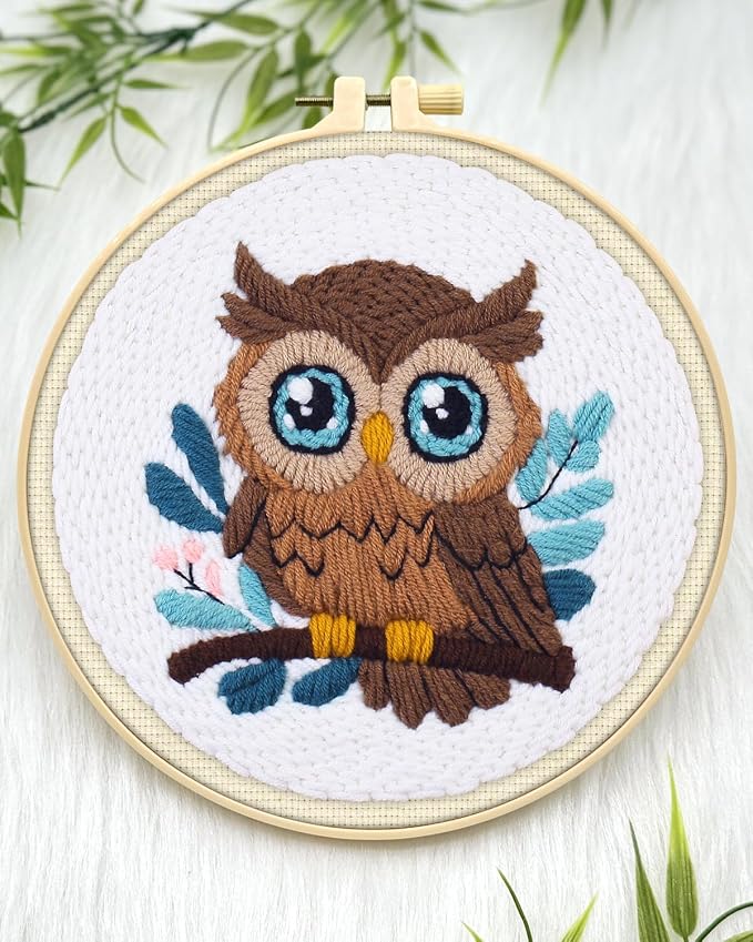 ERKOON Punch Needle Kit for Beginners Adults, DIY Easy Animal Embroidery Set - Image 4