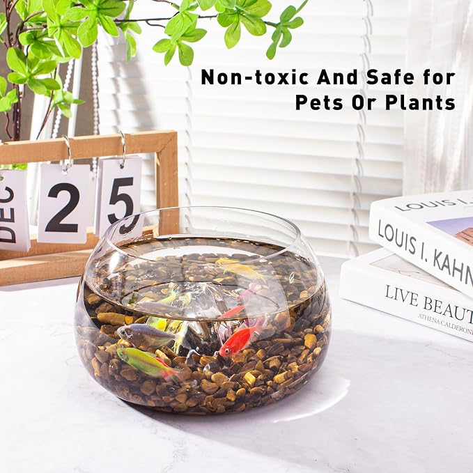 3 Lb Tiger Eye Aquarium Gravel Rocks Polished Tumbled Crushed Stones, Natural - Image 4