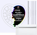 Hygloss 8 Blank Heart Puzzles by HyglossProductsInc