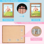 Kids Art Frames, 8.5x11 Front Opening Kids Artwork Frames Changeable, Dark - Image 2