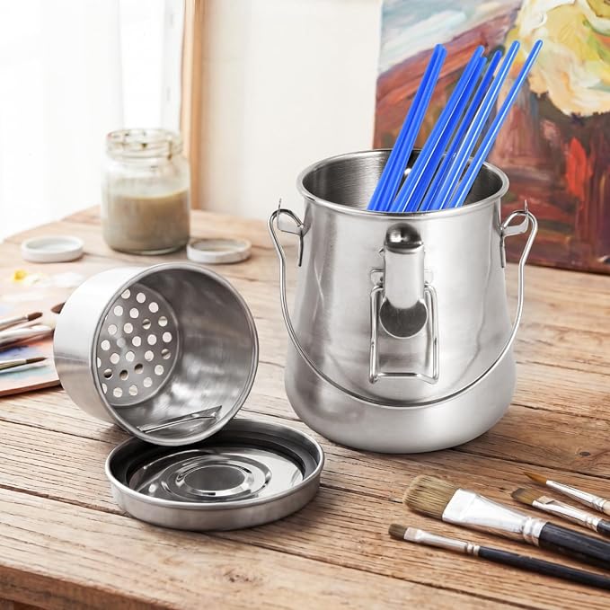 SenseYo Oil Paint Brush Cleaner Washer, Portable Airtight Brush Holder - Image 6