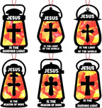 42PCS Sunday School VBS Crafts Bulk: Black Paper Oil-Lamp Nativity Suncatchers by Renbuzhu