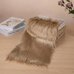 Beige Faux Fur Fabric by The Yard - Image 2