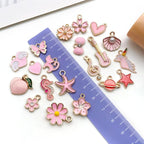 WOCRAFT 40pcs 20 pairs Assorted Enamel Bracelet Charms - Image 4