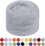 JeogYong Needle Felting Wool, 1.76oz Wool Roving Chunky Wool Yarn, Wet Felting by JeogYong