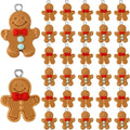 Augshy 64Pcs Christmas Gingerbread Man Resin Charms by Augshy