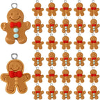 Augshy 64Pcs Christmas Gingerbread Man Resin Charms by Augshy