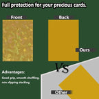 100 Count Yellow Card Sleeves for Trading Cards, Perfect Fit Shiny MTG Card - Image 3