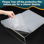12 Pack Acrylic Sign Holder 8.5x11 Inches, L-Shape Vertical Menu Holder Stand - Image 4