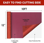 Aoder Red Glitter HTV Heat Transfer Vinyl - Image 2