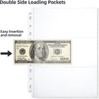 150-Sheets Double-Side 3-Pocket Currency Pages - Image 3