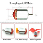 18 Set DC Motors Kit, Mini Electric Hobby Motor 3V -12V 25000 RPM Strong - Image 5