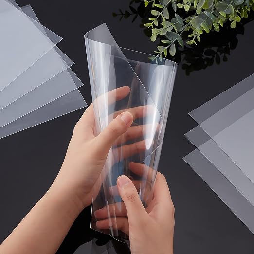 AHANDMAKER 20 Pcs Clear PVC Flexible Plastic Board Sheet, 8.25 x 11.75 inch - Image 3