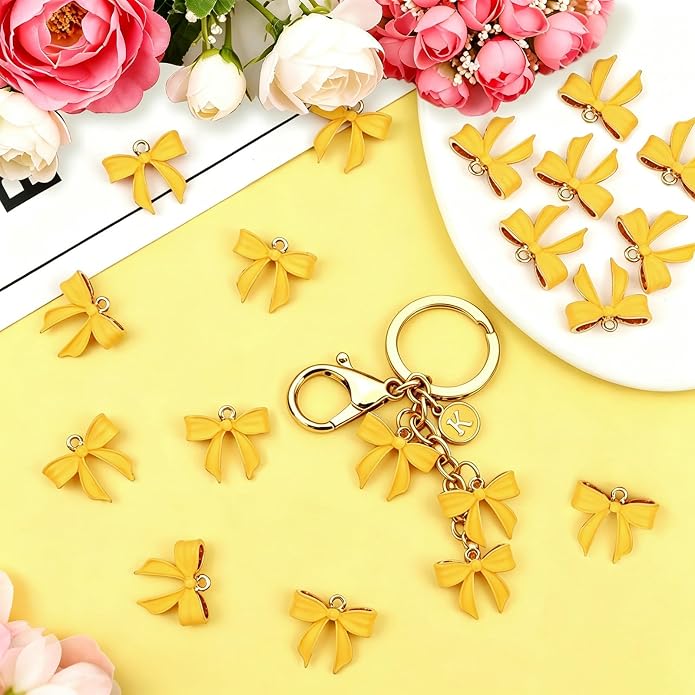 Bow Charms for Bracelet Jewelry Making Cute Bracelet Charms | 18Pcs, Bow Charms - Image 3
