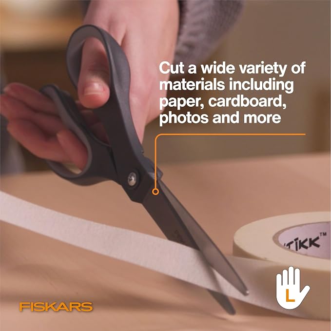 Fiskars 8" Left-Handed Titanium All Purpose Scissors - Image 8