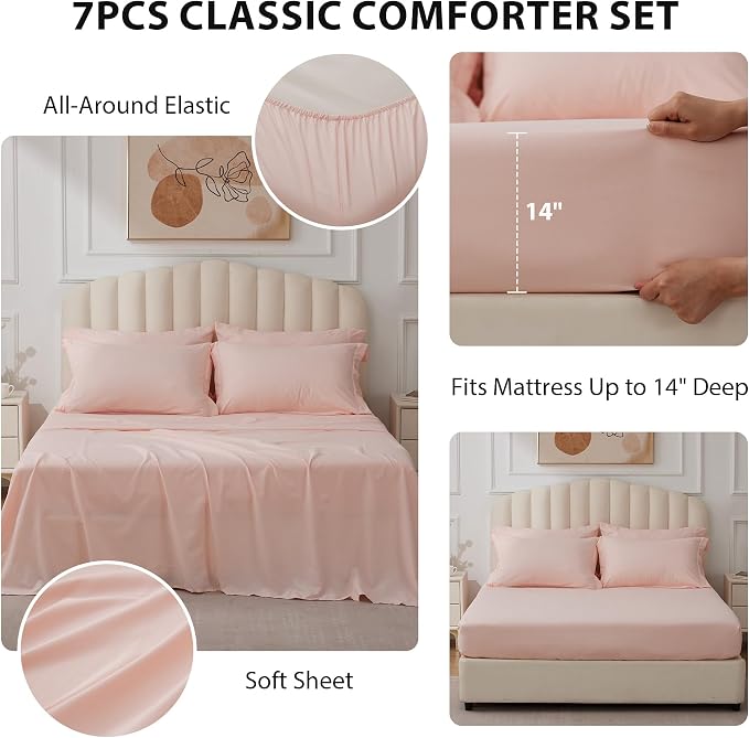Twin XL Comforter Set Pink - Image 2