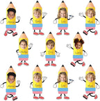 60Pcs Pencil Photo Paper Cutouts Pencils Bulletin Board Decor Pencil DIY Photo by Lonfliness