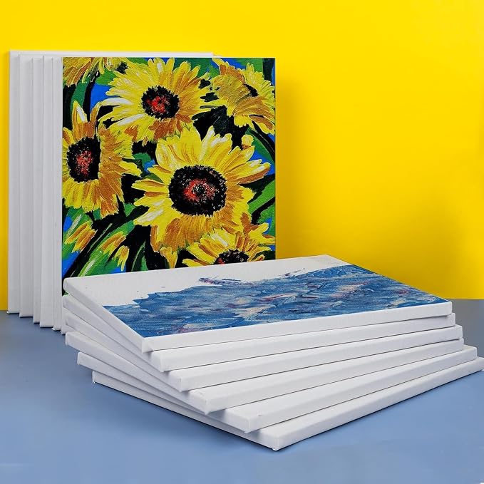 ESRICH Stretched Canvas for Painting 11x14 Inch, 10 Pack Blank Canvas -5/8 in - Image 5