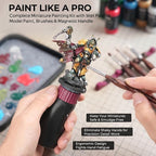 Nicpro All-In-One Miniature Painting Kit, 72 Colors Model Paint Set - Image 3