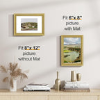 Vittanly 8x12 Picture Frames Set of 2, Ornate Vintage Photo Frame - Image 3