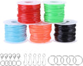 PATIKIL Lanyard String Kit, 5 Rolls Plastic Lacing Cord Gimp String Lanyard by PATIKIL