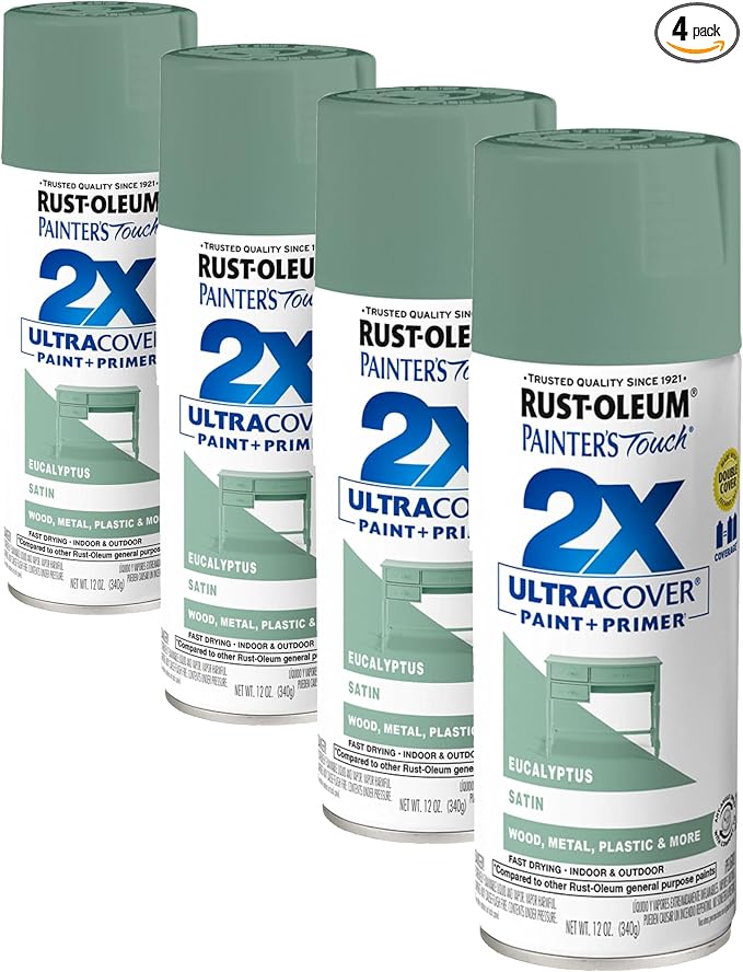Rust-Oleum 383201 Painter's Touch 2X Ultra Cover Spray Paint, 12 oz, Satin by Rust-Oleum