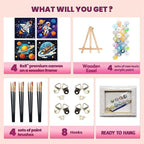 cviokrdu 4 Pack Paint by Numbers Kit - Image 3