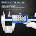Qfun Digital Caliper, 0-6inch Caliper Measuring Tool Extreme Accuracy IP54 - Image 2