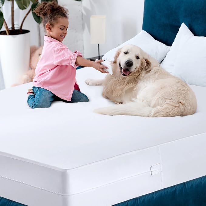 Utopia Bedding Mattress Protector Zippered Twin XL Size, 100% Waterproof Bed - Image 2