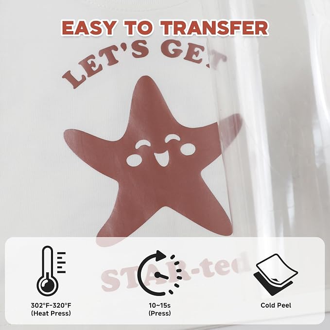 RENLITONG Soft Metal Heat Transfer Vinyl, Premium PU Material HTV Roll - Image 5