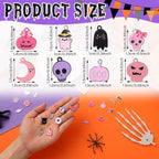 Giegxin 150 Pcs Pink Halloween Charms Bulk - Image 2