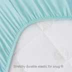 Biloban Crib Sheets Fitted, 2 Pack Crib Sheet Fits - Image 4