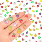 200pcs Mini Fruit Decor Resin Tiny Fruits by Unknown