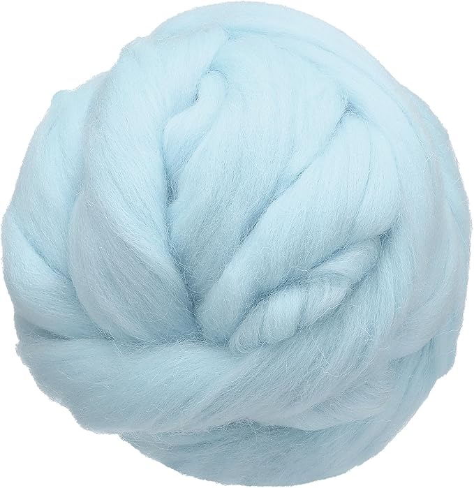 uxcell 3.53oz Wool Roving Yarn, Needle Felting Wool Fiber DIY Craft Needle Wet by uxcell