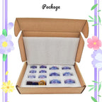 Esweny 12 Flower Stained Glass Mosaic Tiles - Image 3