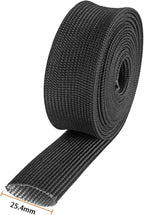 Fiberglass Heat Wrap Wire Shield Sleeve- 1" IDX 10' Adjustable Black Exhaust - Image 2