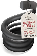 The Foamory's No Waste Half Round EVA Foam Dowel. 5-25mm x 1M High-Density by TheFoamory