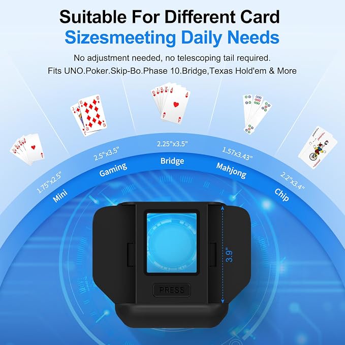 Automatic Card Shuffler|1-2 Deck Electric Card Shuffle MachineFor of Poker - Image 3