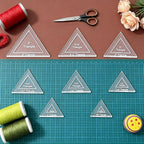 BENECREAT 16 Pcs Triangle Quilting Template, Acrylic Quilting Templates Rulers - Image 4