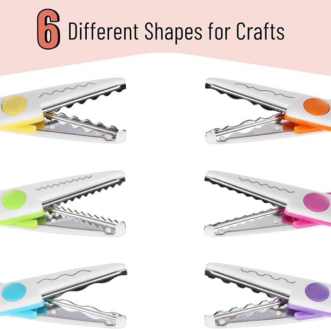 Mr. Pen- Craft Scissors Decorative Edge, 6 Pack, Candy | Zig Zag Scissors - Image 5