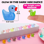 GWAHSA 240pcs Luminous Mini Resin Ducks, Tiny Animals Bulk Glow in The Dark - Image 2