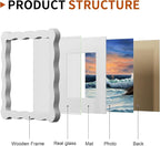 6x6 Wavy Picture Frame With Mat - Image 4