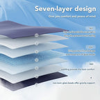 Topcee Weighted Blanket Soft Cooling Heavy Blanket Sleeping, Apply to 190-210 - Image 6