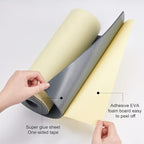 BENECREAT 4mm Thick 78.7x11.8 Inch Self-Adhesive EVA Foam Roll - Image 3